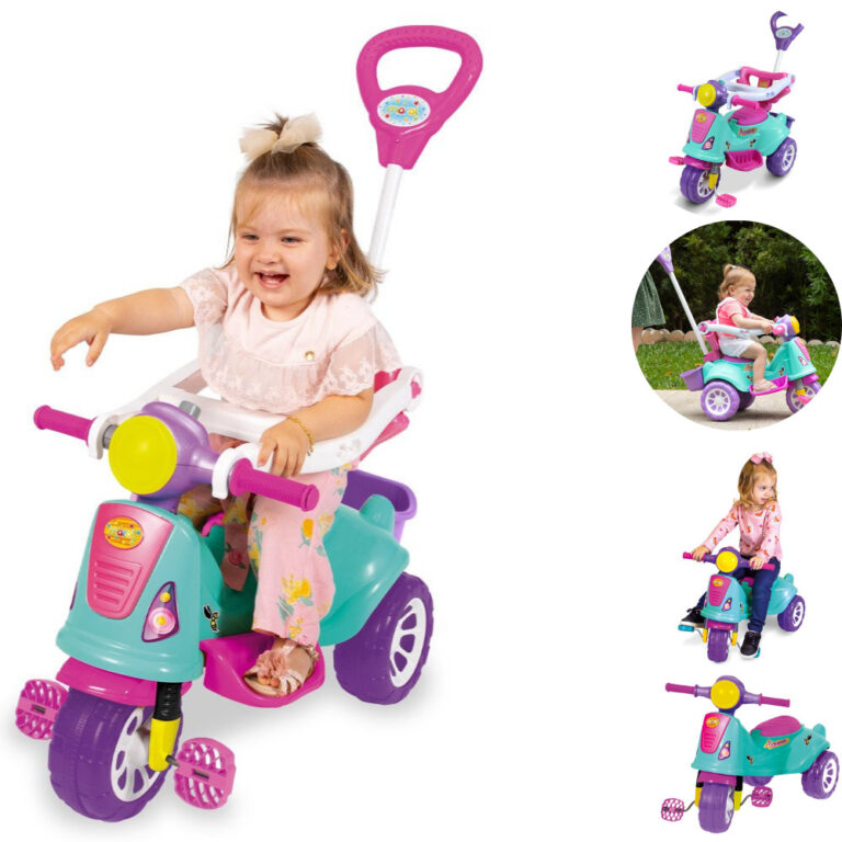 Triciclo Motoca Infantil De Passeio E Pedal Carrin