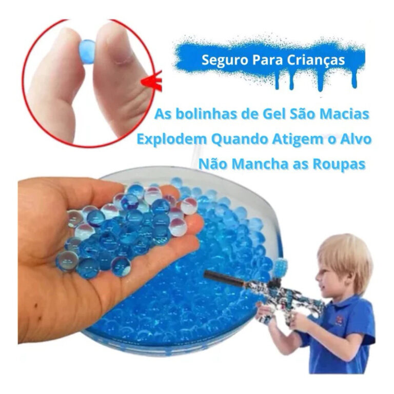 10000 100000 Bola de gel braço único com metralh