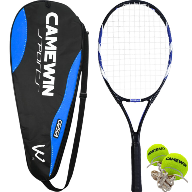 Raquete de Tênis Camewin Azul 26 com Estojo e 2 B