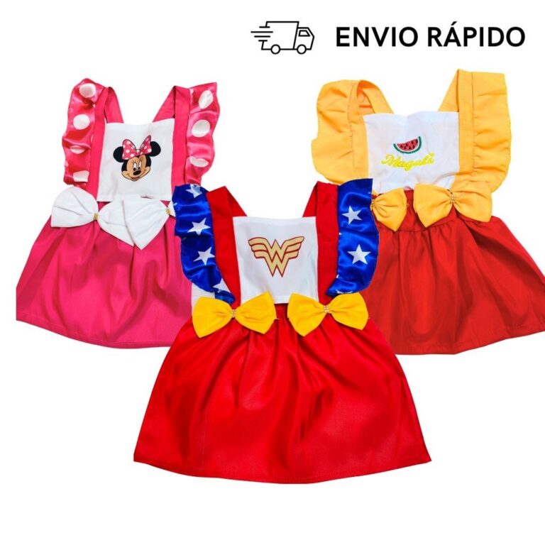 Vestido Fantasia Infantil Menina Mesversario Temat