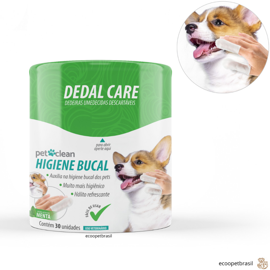 Dedal Care Higiene Bucal para Cachorro e Gato Descartáveis
