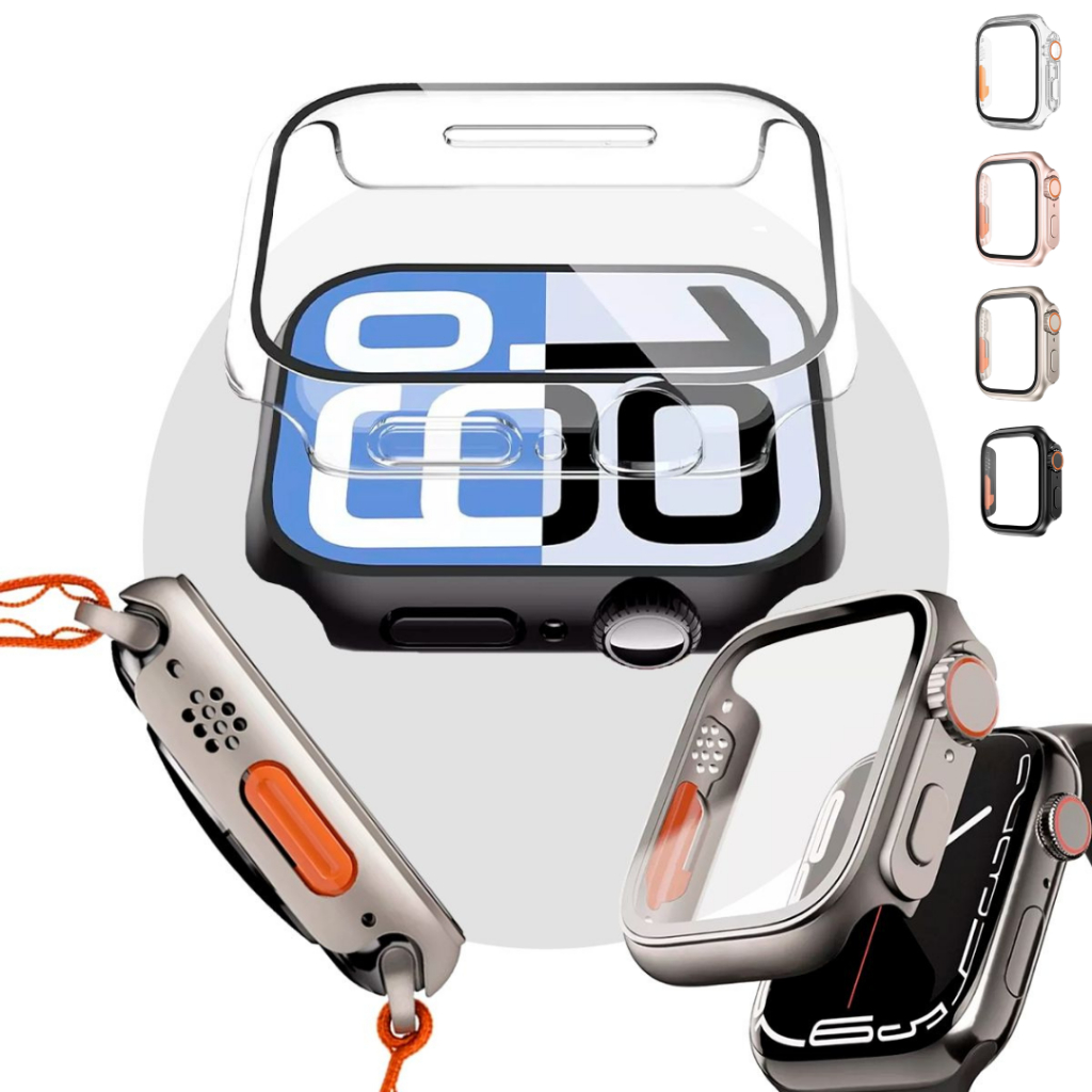 Capa Case Apple Watch Capinha Protetora Com Vidro Temperado