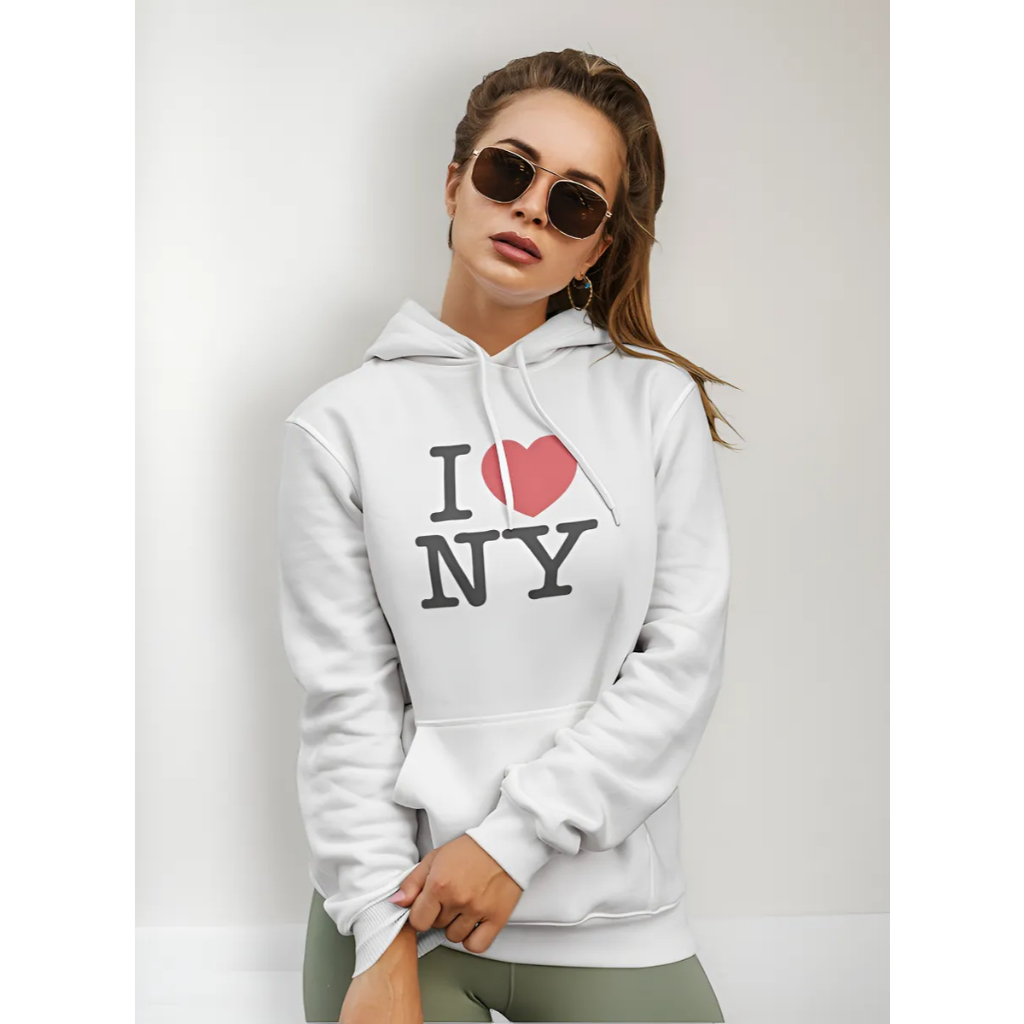 Moletom Feminino Casaco Inverno I Love ew York NY Promoção