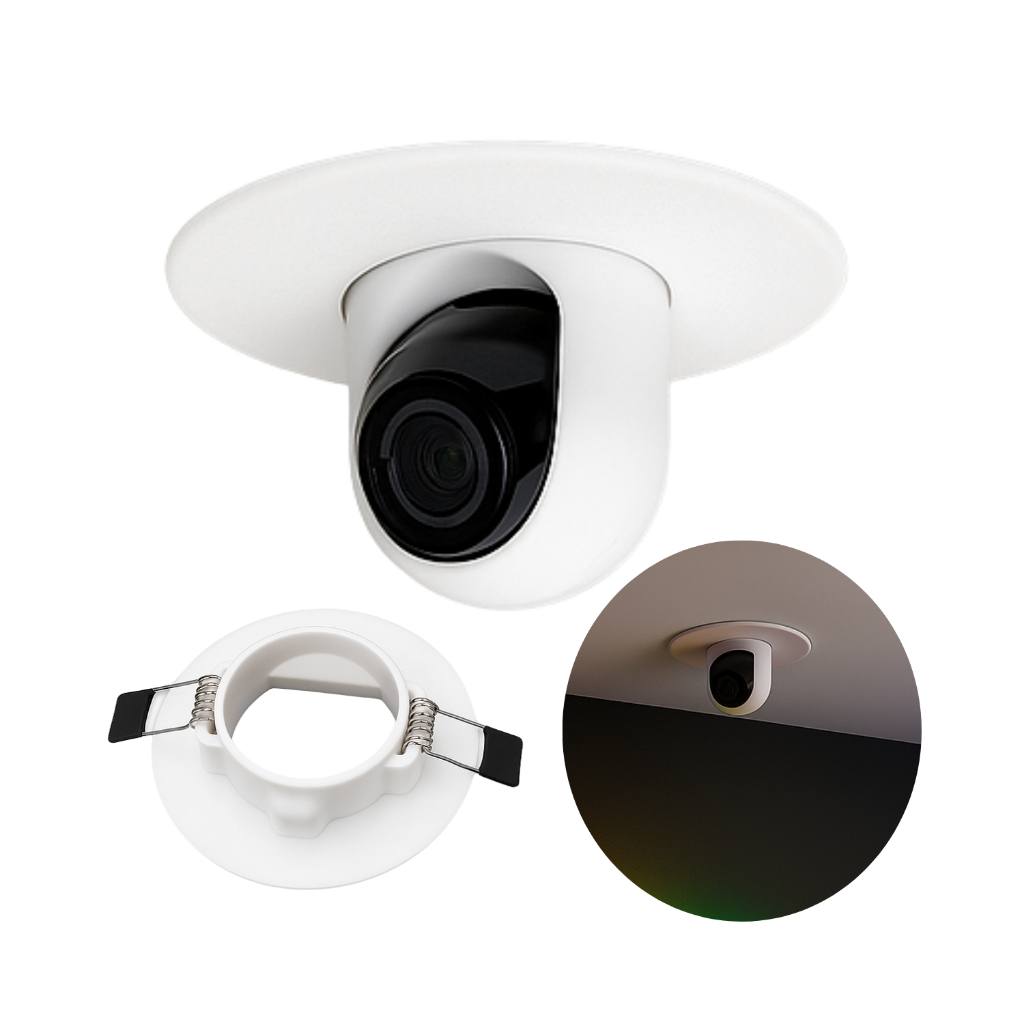 Suporte Embutido para Câmera Ubiquiti UVC-G3-FLEX  Instalação Clean e Discreta