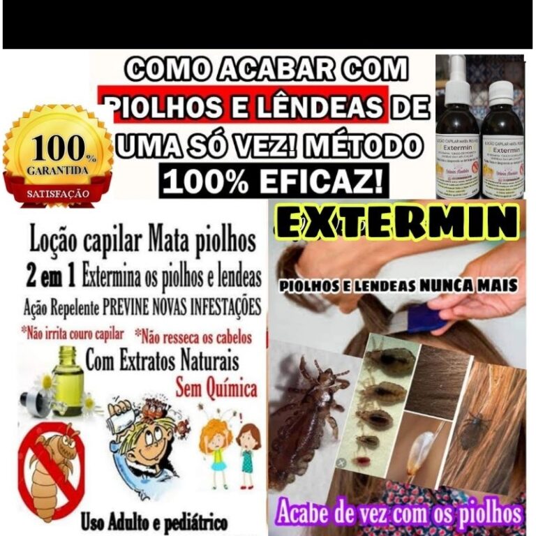 kit 2 Exterminadores Mata PIOLHOS E LÊNDEAS Exter