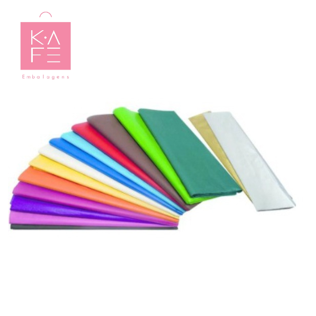 Pacotão Kit Papel Seda Colorido 48×60 Com 10