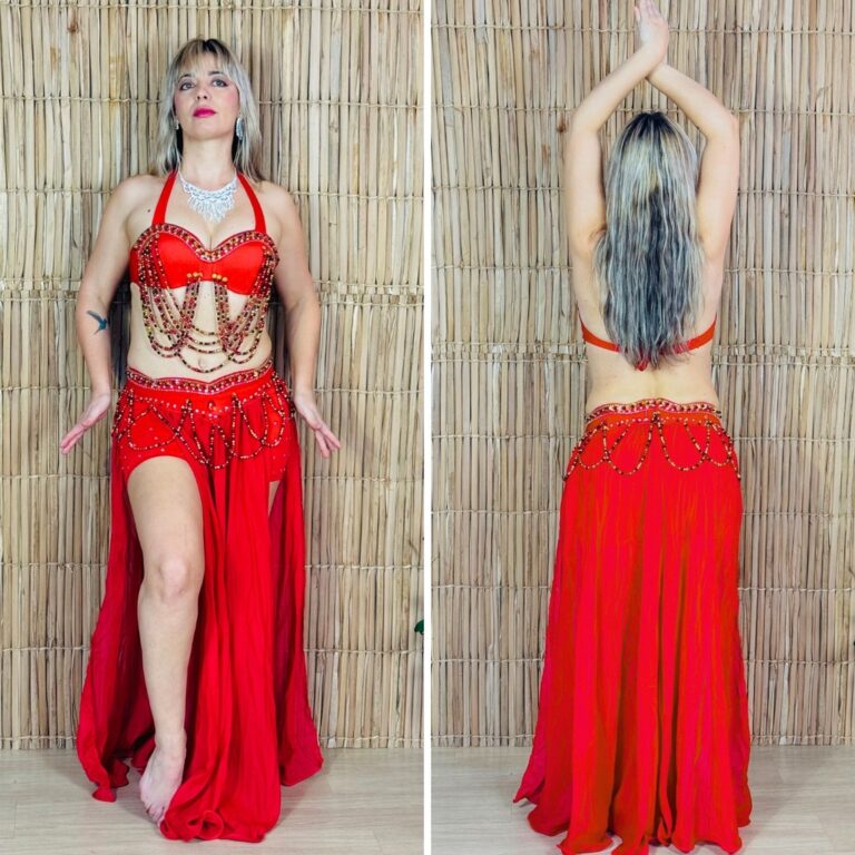 [Liquidação] Dança do Ventre Traje Bordado Comp