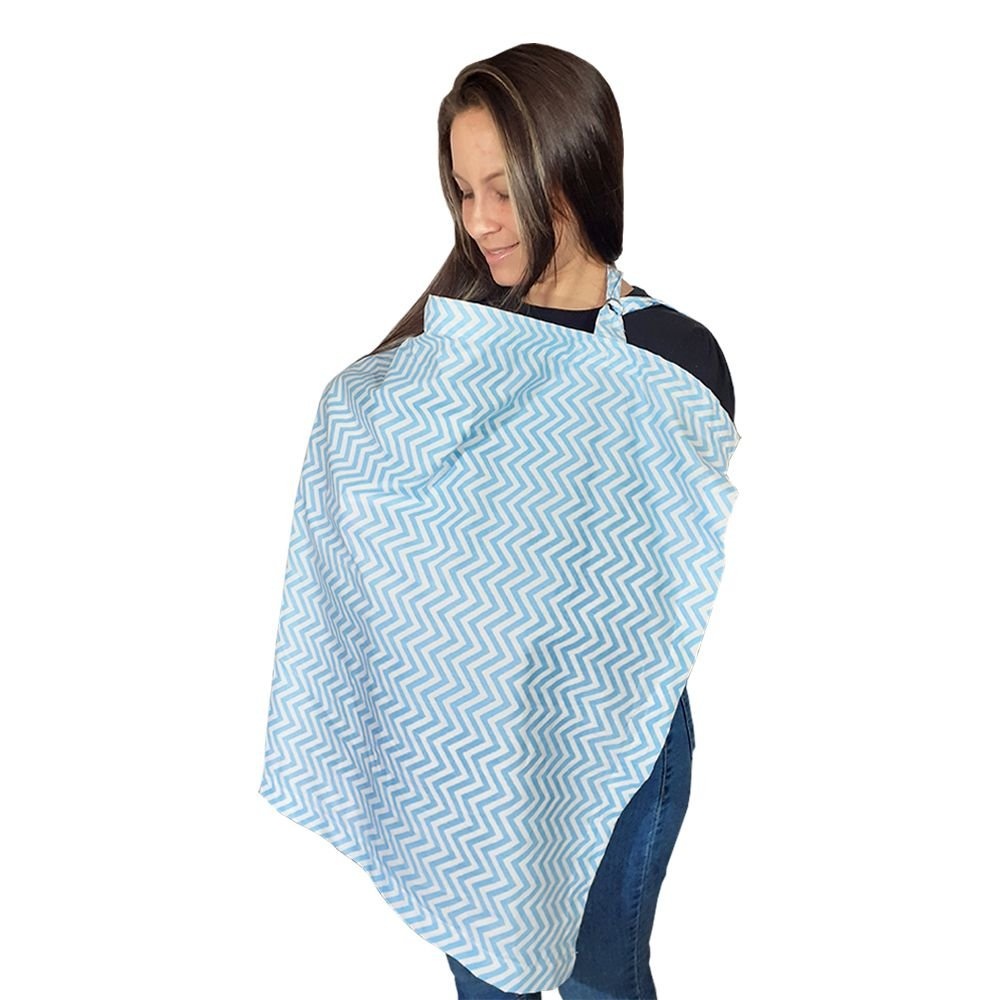 Capa De Amamentação Multiuso Proteção Para Amamentar Ao Ar Livre Avental E Privacidade Menino Azul