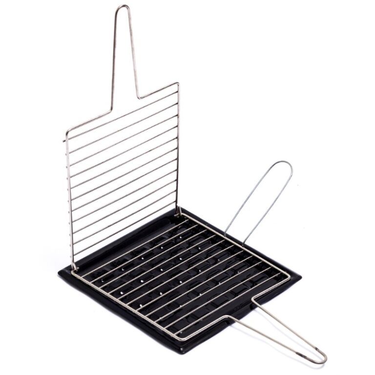 Grill esmaltado para churrascos e legumes crelhado