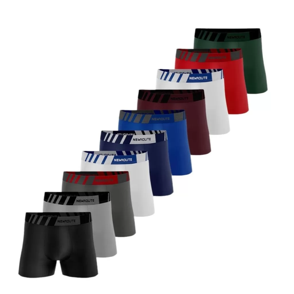 Kit 4 Cueca Boxer Cuecas Box Microfibra Premium Lisas Microfibra Outlet Estampadas Algodao LIsas
