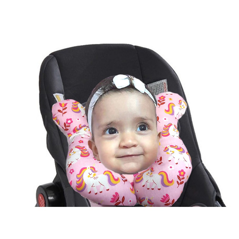 Almofada Para Pescoço Com Apoio Cabeça Bebe Cadeirinha