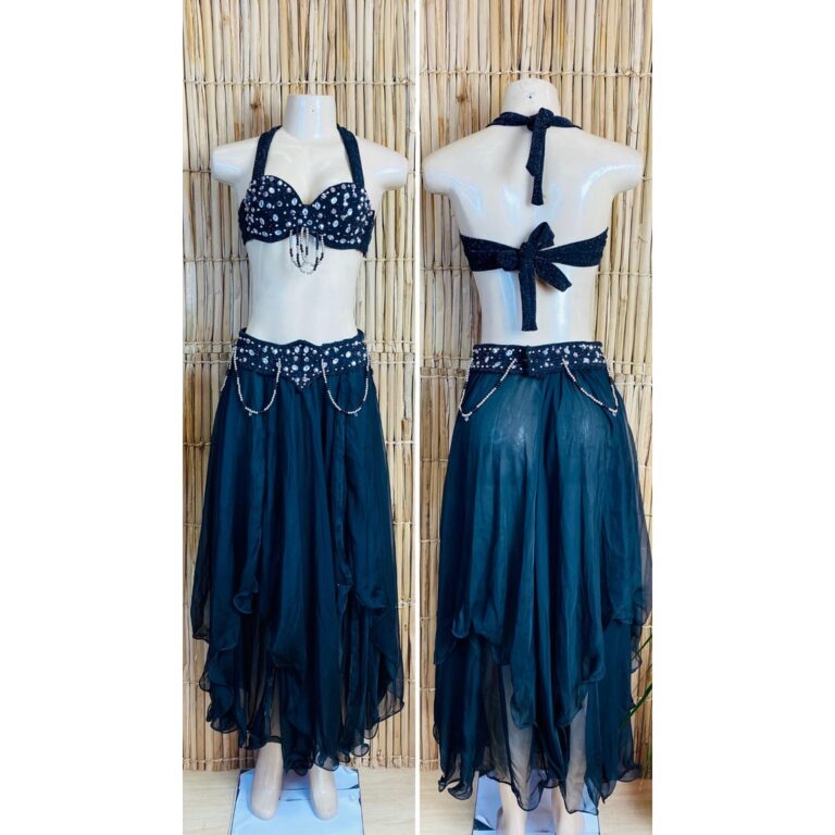 [Liquidação] Dança do Ventre Traje  Bordado Com