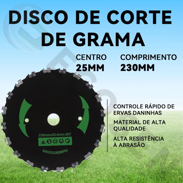 Disco de 20 Dentes para roçadeiras Motosserras a 