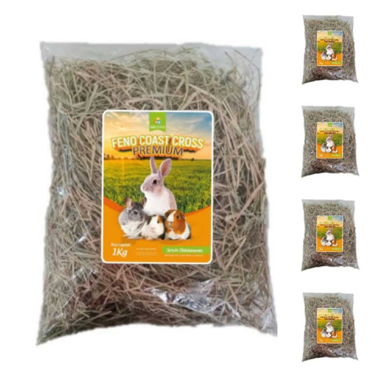 5kg Feno Coat Cross Premium Para Coelho Hamster Po