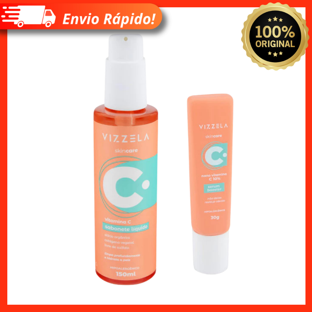 Sabonete Vitamina C + Sérum Vitamina C – Vizzela