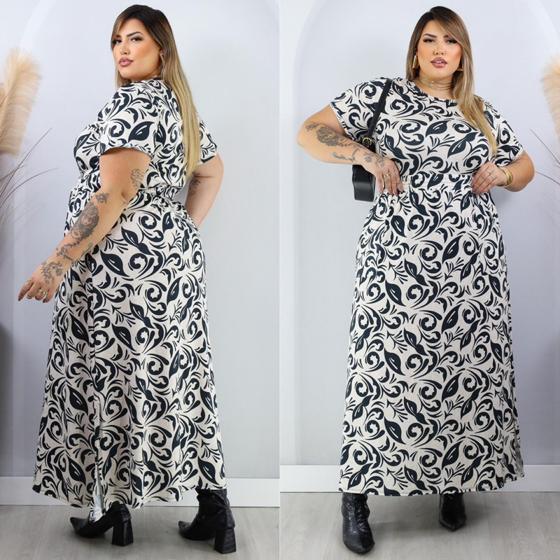 PLUS SIZE Conjunto saia e blusa frio modelagem grande tamanho especial 46 ao 56 moda evangélica