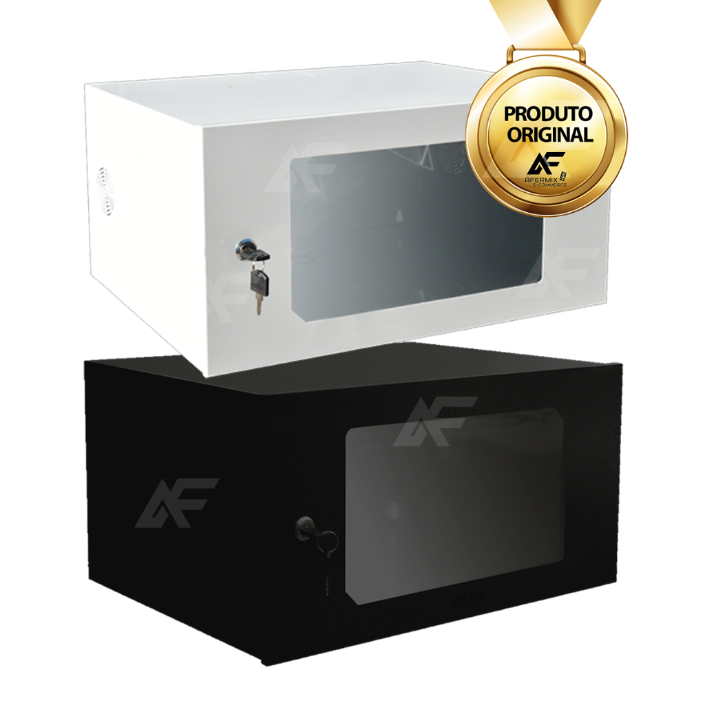 Caixa Organizadora Metálica 5u Para Dvr E Centrais De Alarme