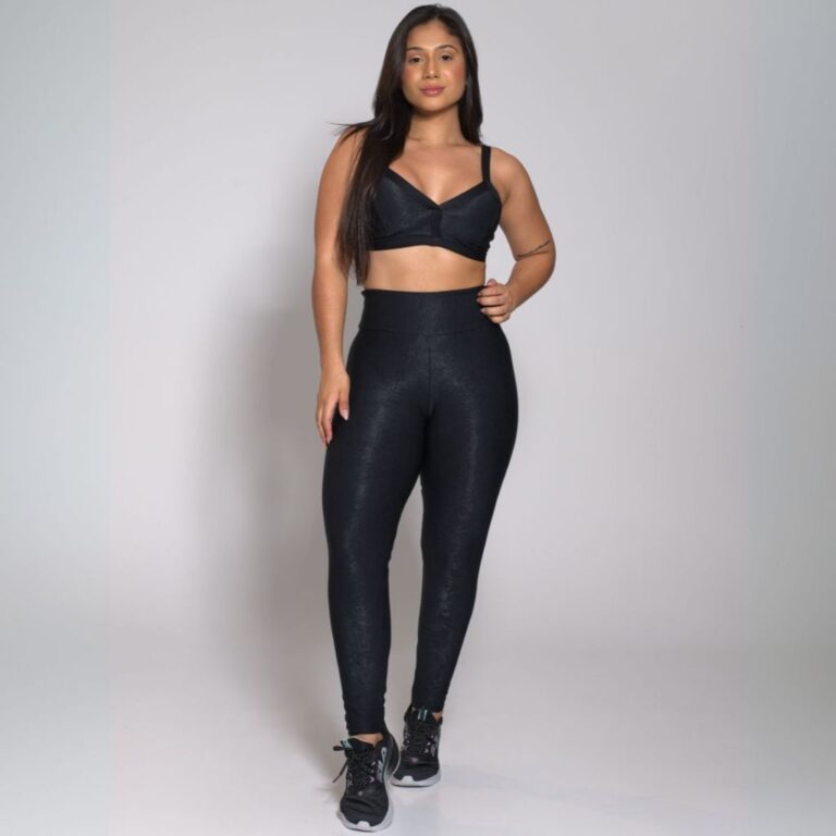 Conjunto Academia Treino Top e Calça Legging Femi
