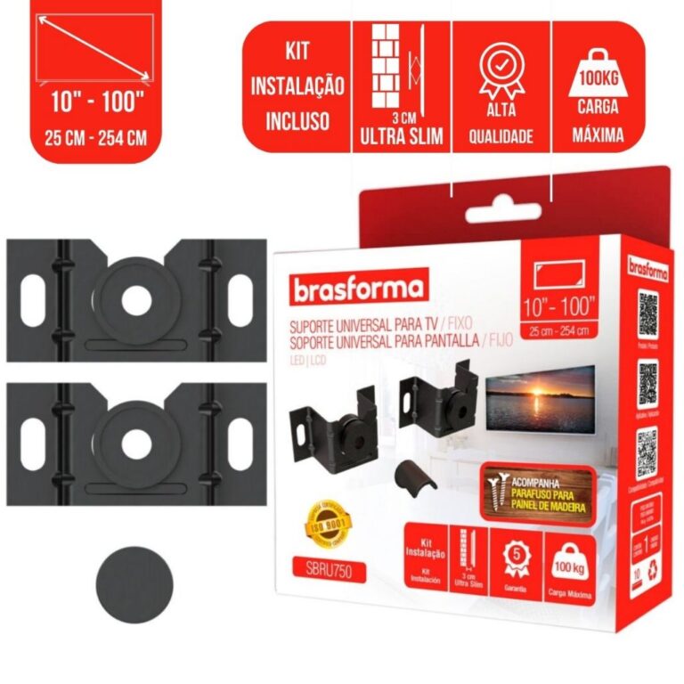 Suporte Universal Fixo Para Smart TV LED LCD 4K Pa