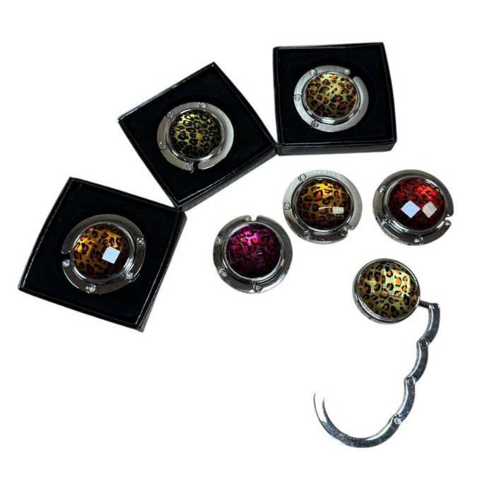 Kit Com 3/5/10 Gancho Suporte Porta Bolsa De Mesa 