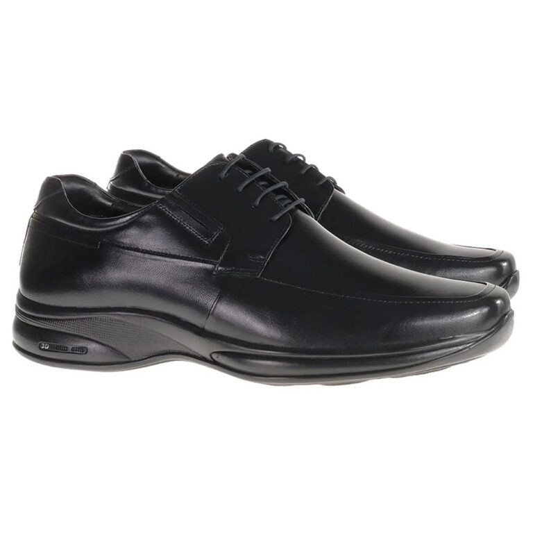 Sapato Jota Pe Couro 3D Double Air Com Cadarço Ma