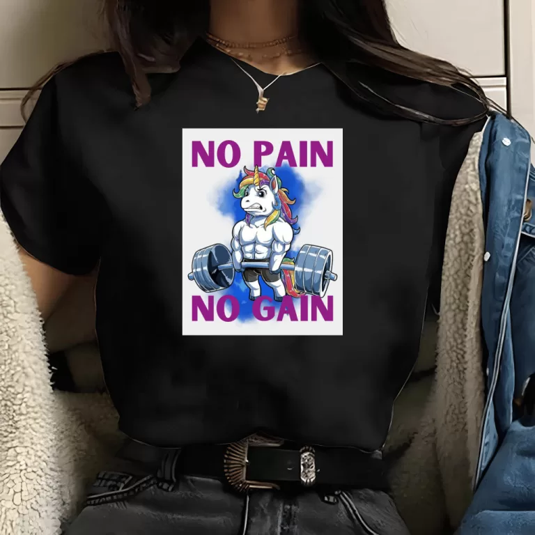 Camiseta Treino Unicórnio – No pain no gain