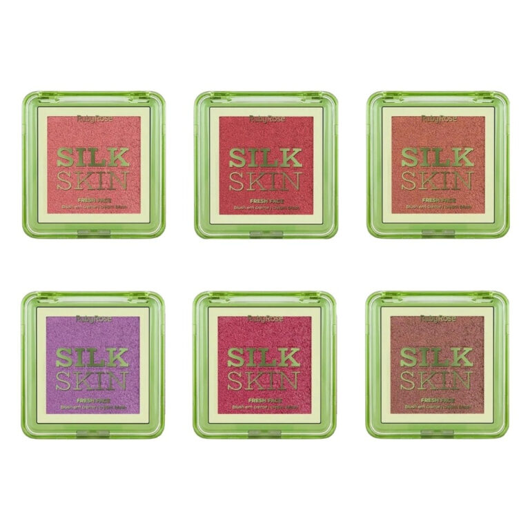 Blush Cintilante em Creme Fresh Face Silk Skin Mau