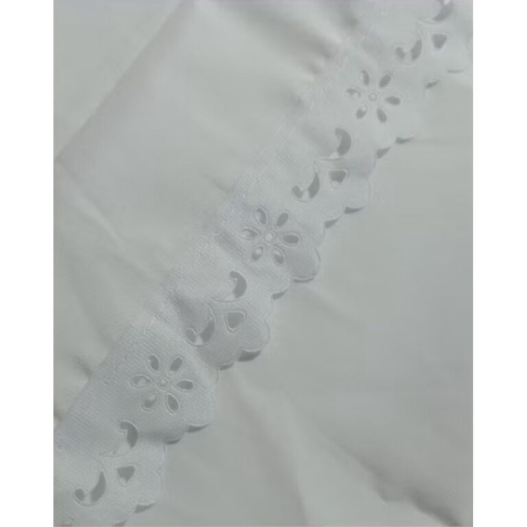 Pano de Cabeça / Ojá branco com renda branca / u