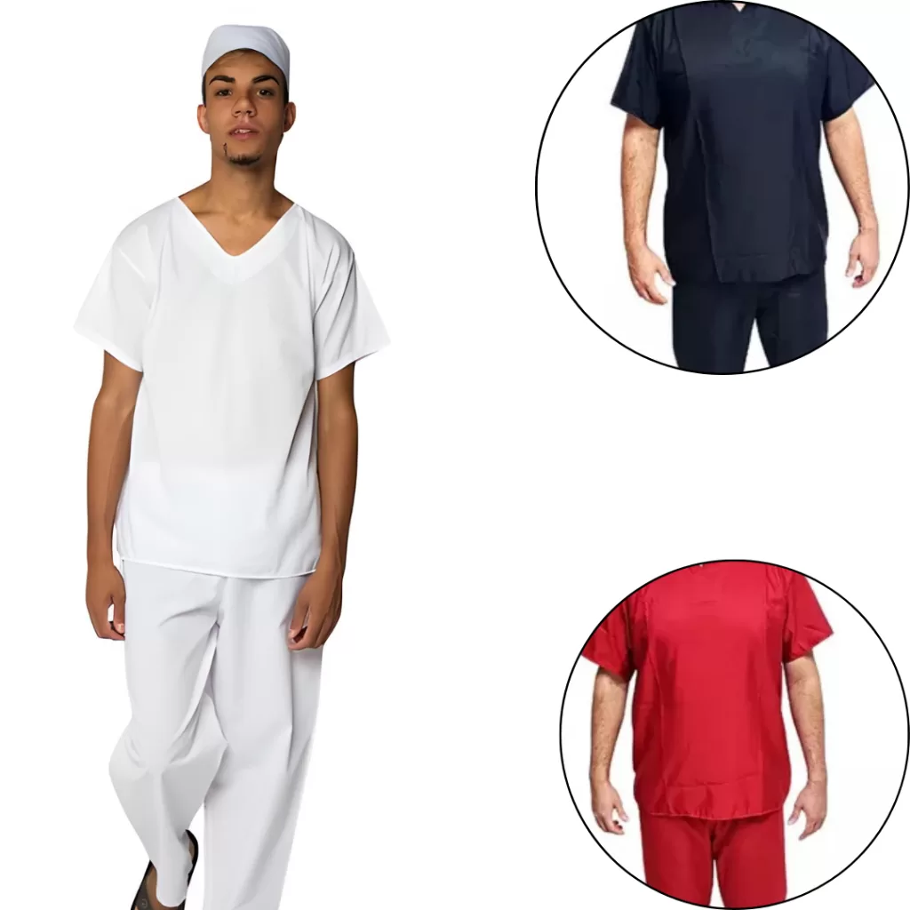 Roupa Umbanda e Candomblé Conjunto Masculino Umbanda e Candomblé Oxford 2 PÇ Roupa Premium