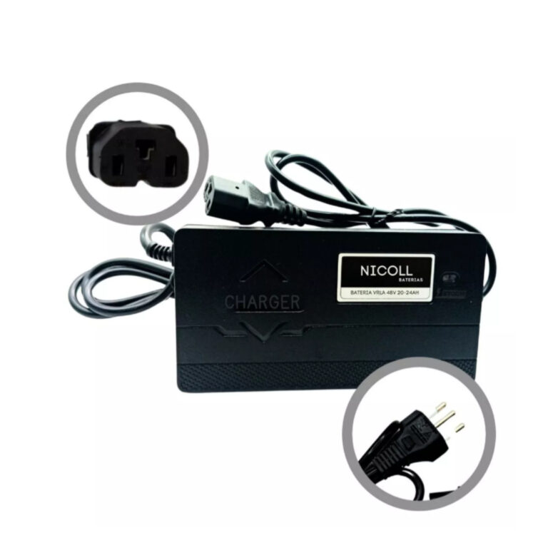 Carregador 48V 20-24Ah Bivolt para Bicicleta Elét