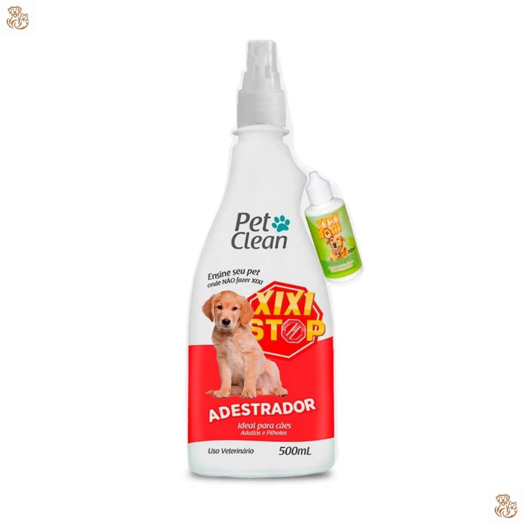 Kit Casadinho Xixi Stop + Xixi Aqui Pet Clean 500 mL para Cães Cachorro