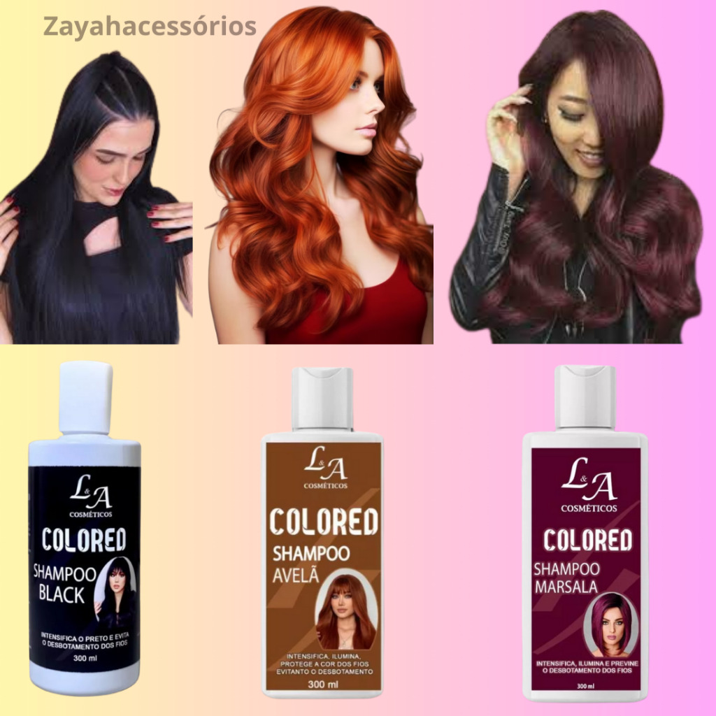 Shampoo Escurecedor Cabelos Brancos Tonalizante 300ml Efeito 100% Natural Preto Avelã Marsala
