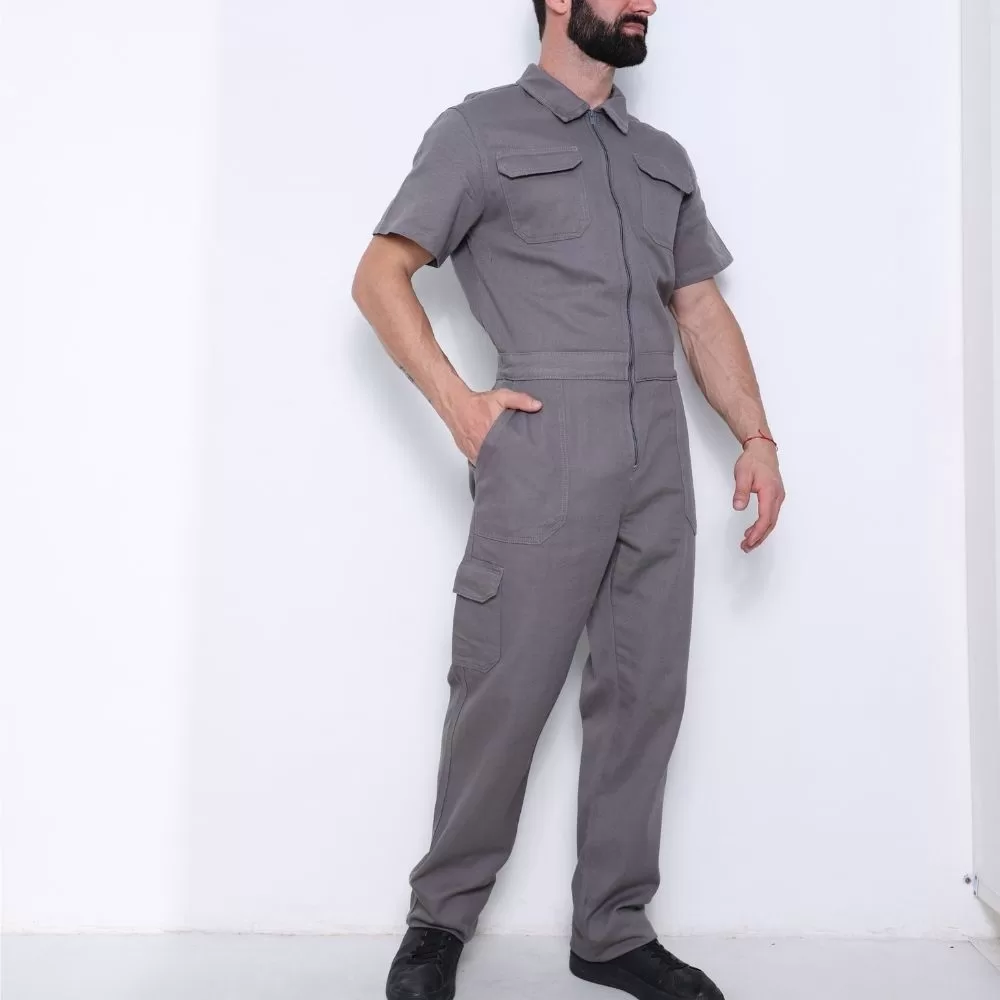 Macacão Manga Curta Trabalho Pesado Profissional mecânico,jardineiro  uniforme profissional Mecânico