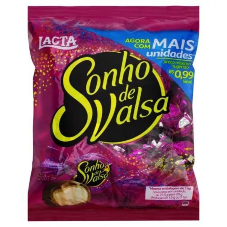 Chocolate Sonho De Valsa Pacote 1Kg Bom Bom 20g