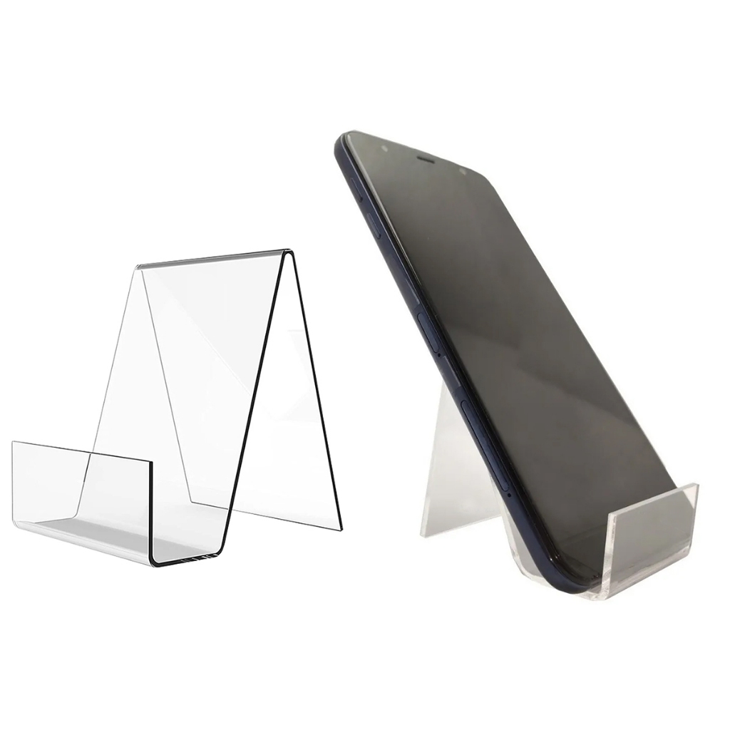 Kit 15 Porta Suporte Expositor De Celular Em Acrílico Mesa