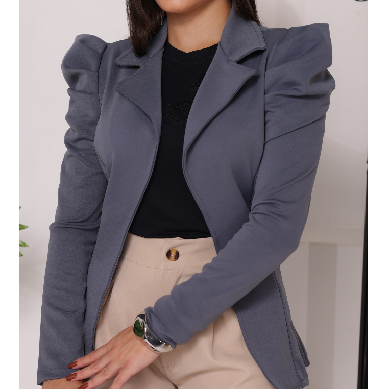 BLAZER FEMININO, MANGA PRINCESA