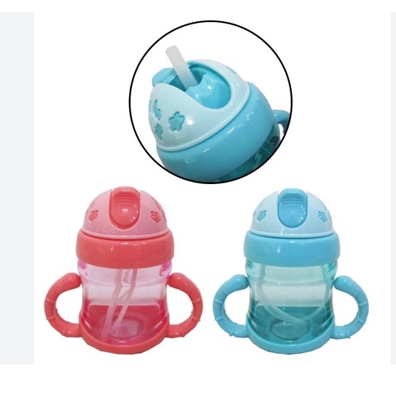Garrafa De Água Copo para Bebe Com Tampa e Canudo