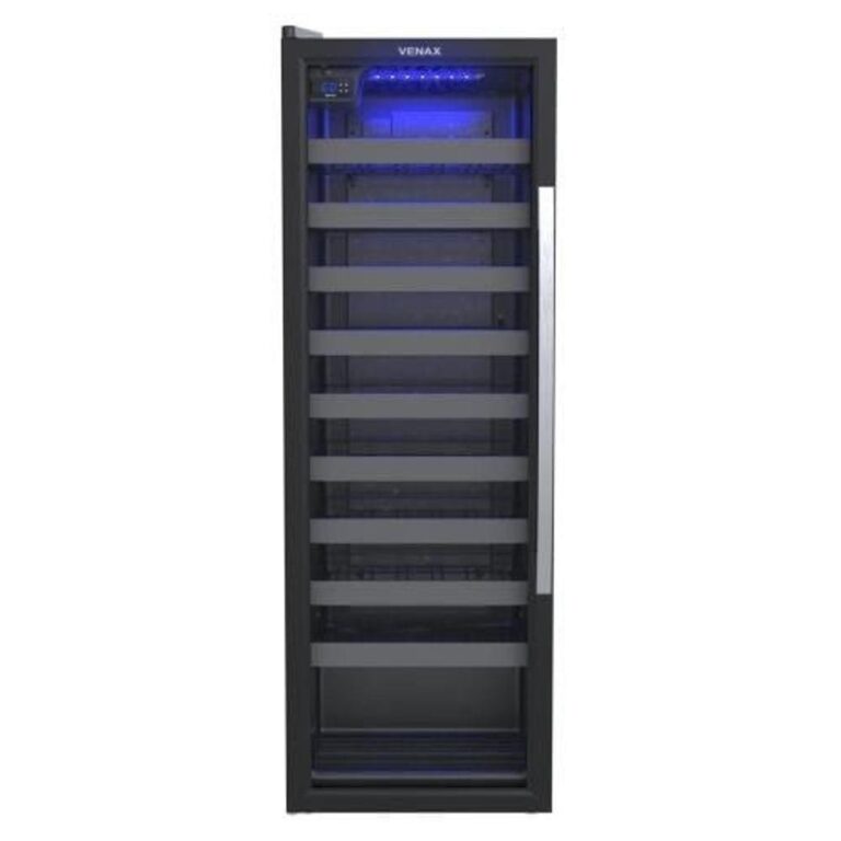 Adega Venax Para 50 Garrafas Preto Porta Invertida