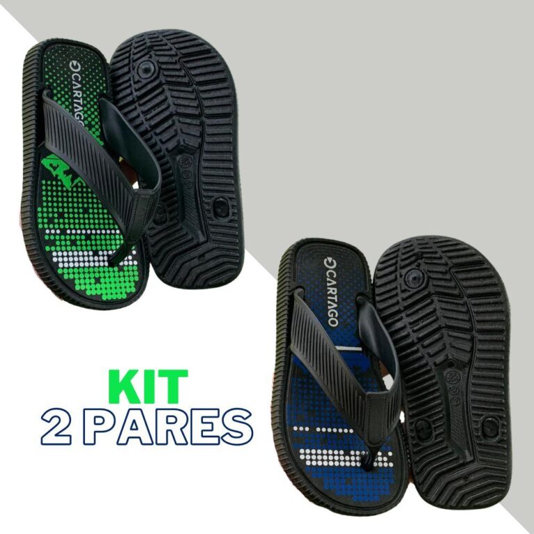 Combo 2 Pares De Chinelo Sandália Infantil Mascul