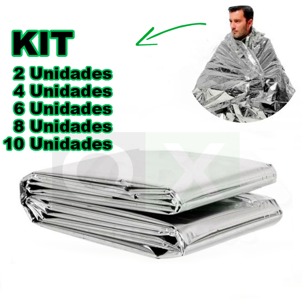 Cobertor Manta Térmica Aluminizado Para Resgate E