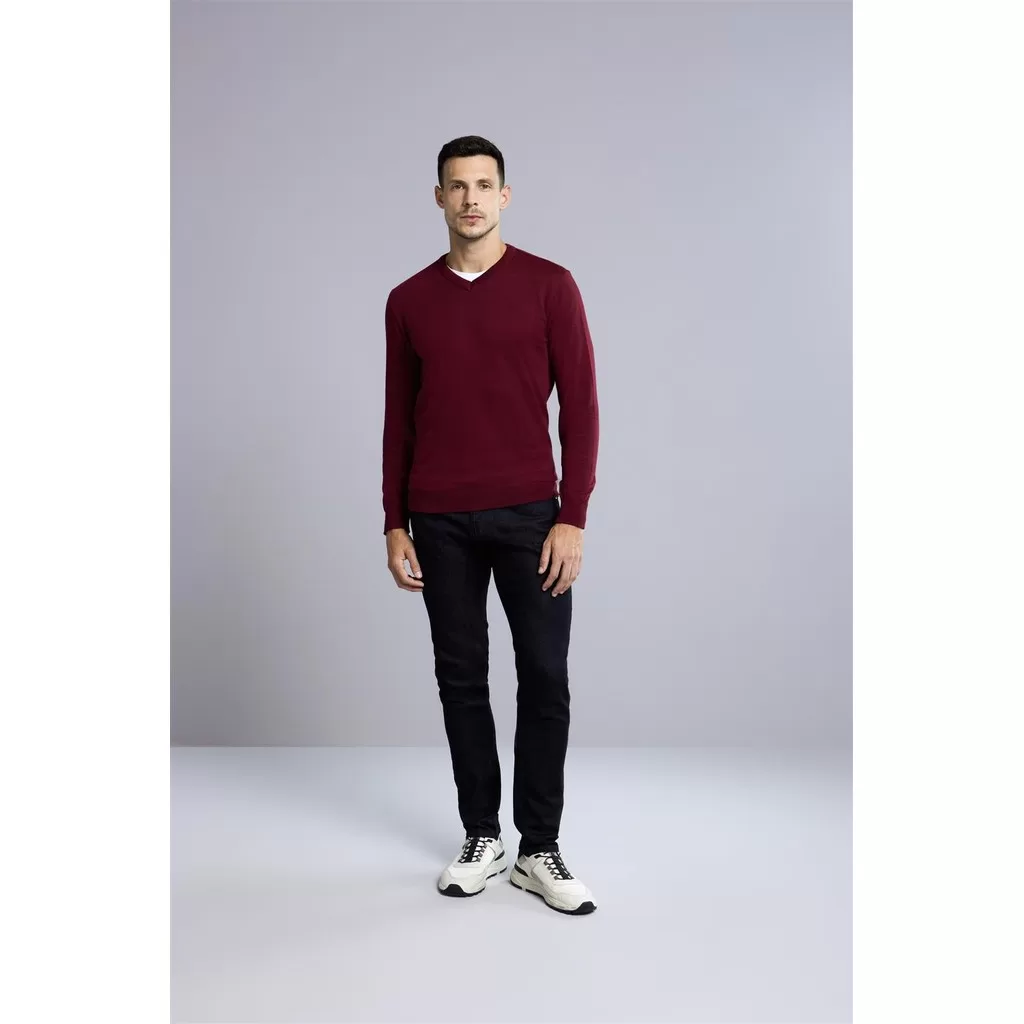 Tricot Gola V Liso – Vinho