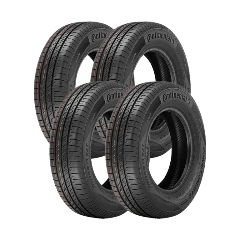 Jogo 4 Pneus Continental Aro 14 PowerContact 2 185