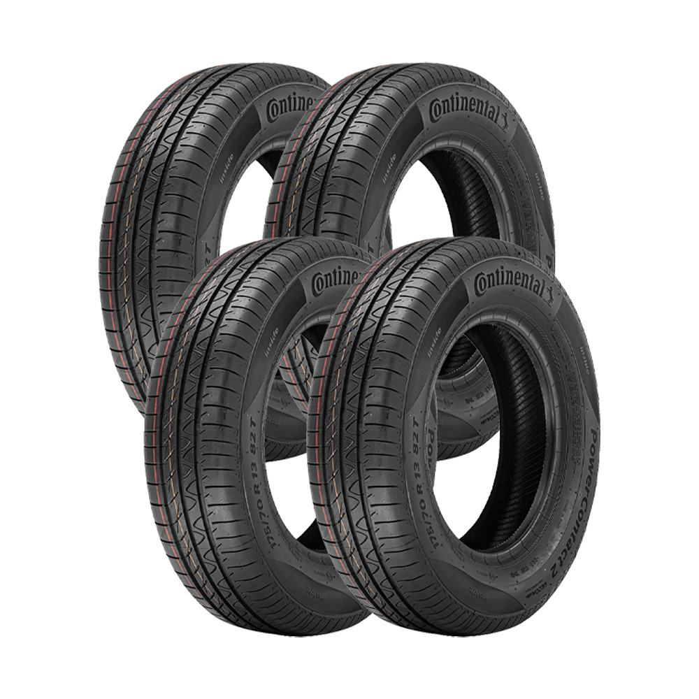 Jogo 4 Pneus Continental Aro 14 PowerContact 2 185/70R14 88H