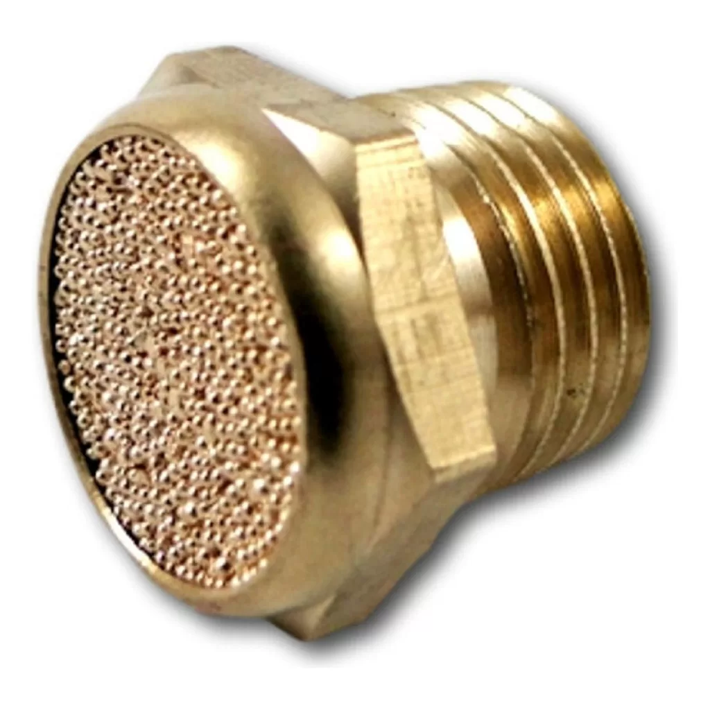 Pacote Com 25 Silenciadores Pneumáticos Reto Curto Rosca 1/8