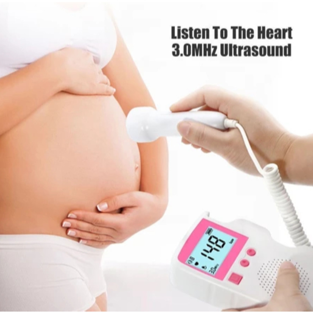 Monitor De Frequência Cardíaca Para Bebês Uso Doméstico Display De Gravidez Detector De Som Fetal Be