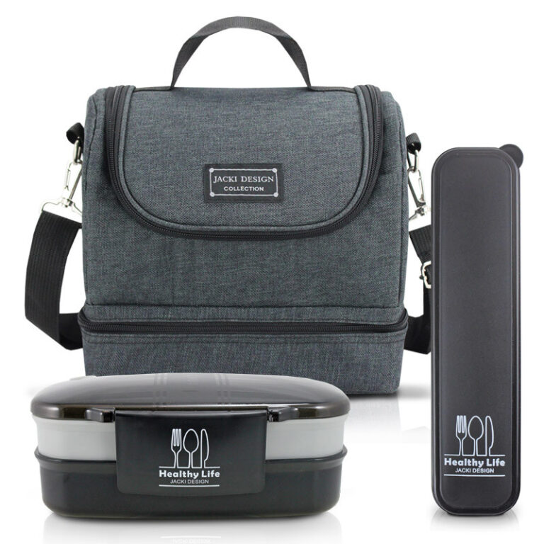 Kit Bolsa Térmica Marmita Porta Talher 4 Peças C