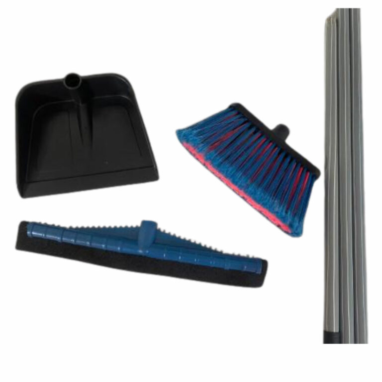 KIT SIENA TOP (VASSOURA, RODO 40CM E PÁ COM CABOS