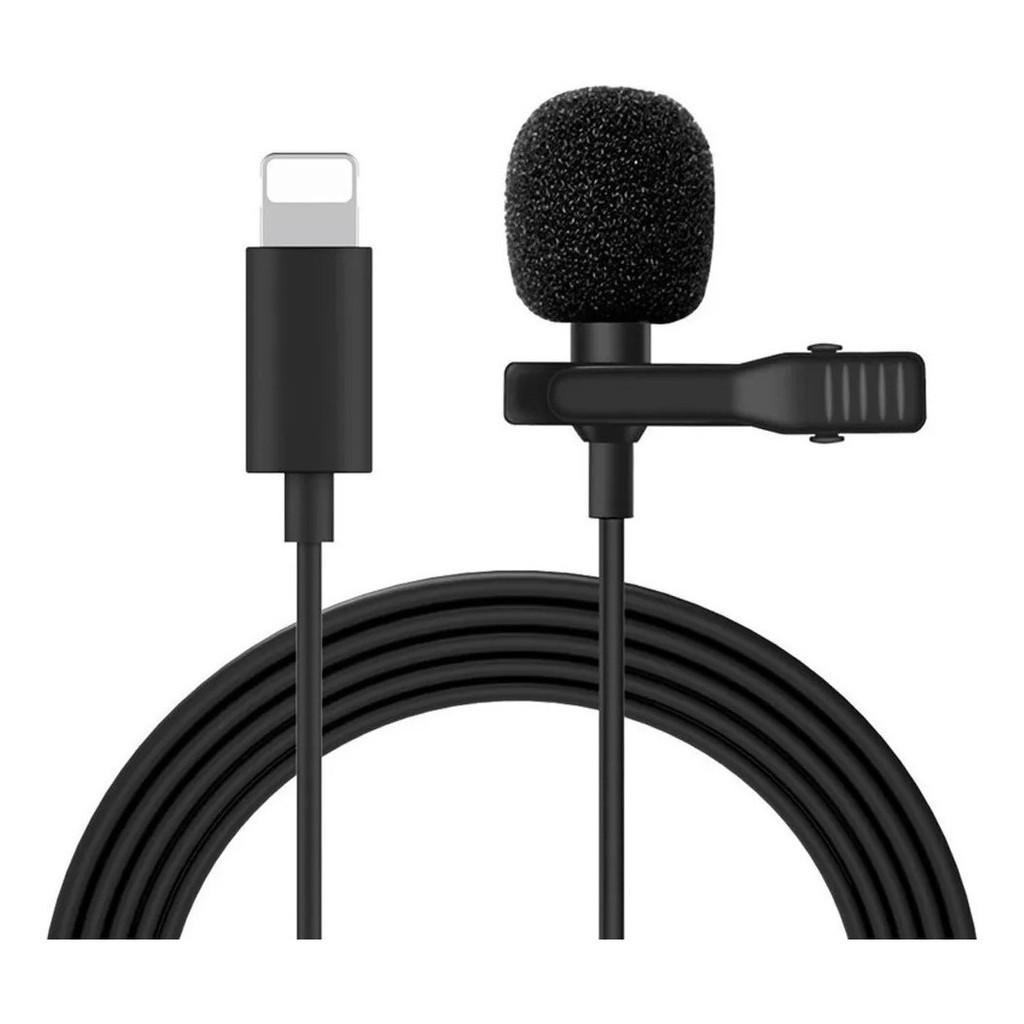 Microfone Lapela Com Conector Lightning Serve iPhone 7 A 12