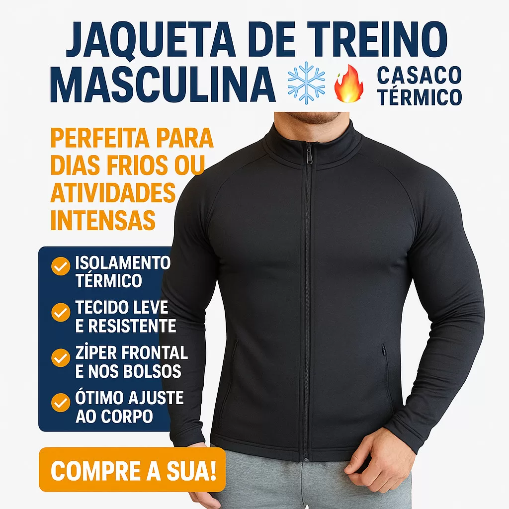 Jaqueta Térmica  Masculina 
 de Treino