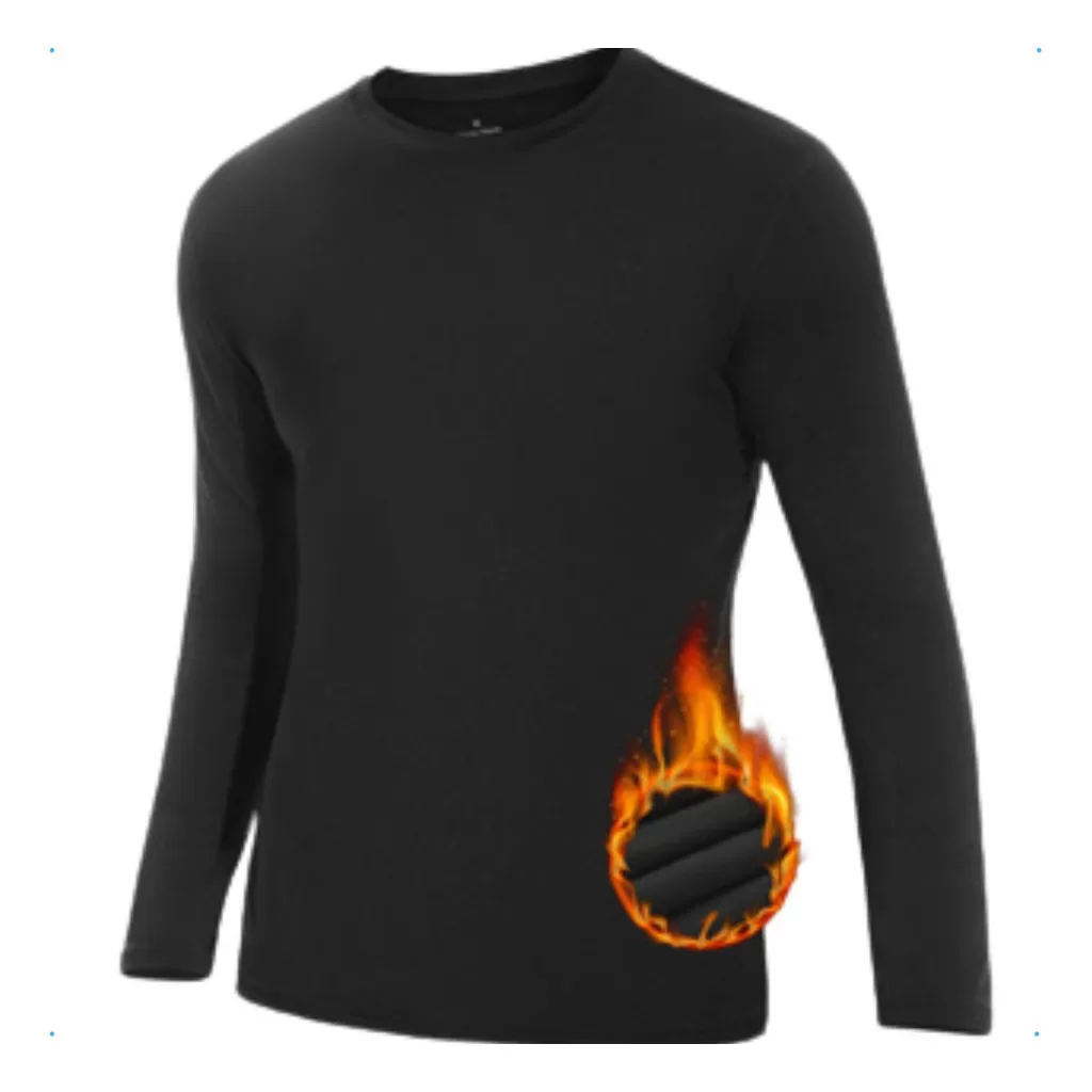 Blusa Termica Inverno Segunda Pele Forrada Pelucia masculina MANGA LONGA